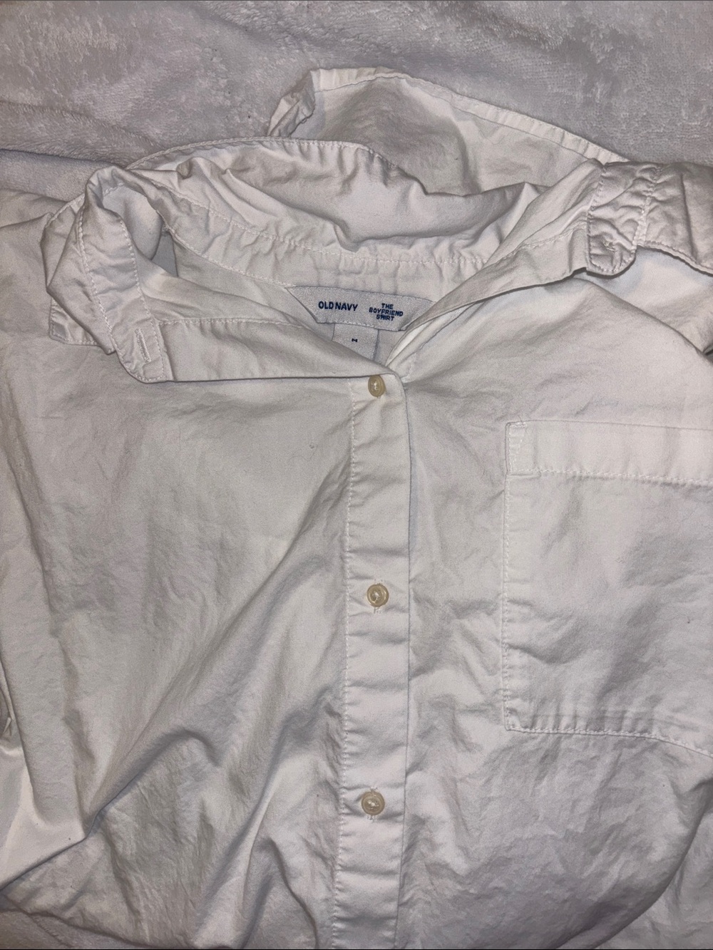 Old Navy Women’s White Button-Up Shirt